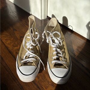 Converse Tan High-Top Sneakers
